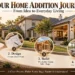 Home addition journey showing planning design construction and completed house