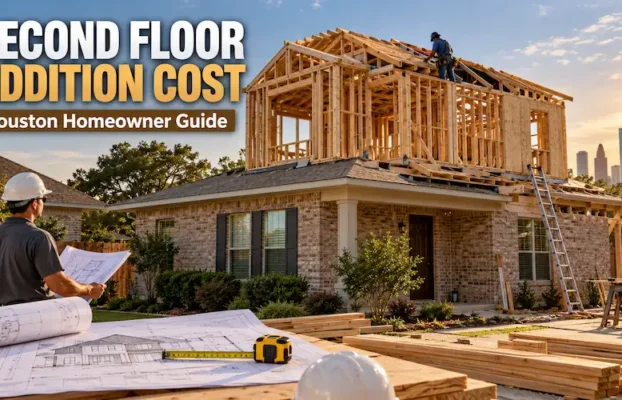 Second floor addition cost for a Houston home