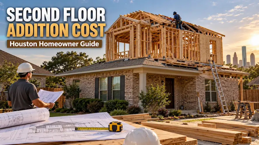 Second Floor Addition Cost in Houston: A Homeowner’s Budgeting Guide